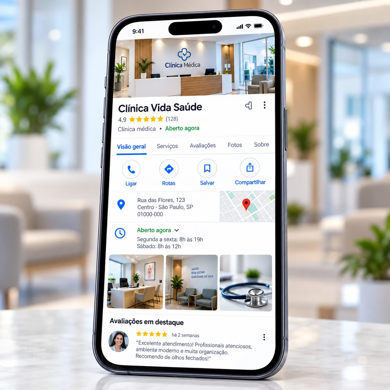 Gestão de Google Meu Negócio para Médicos | Vitrine Digital